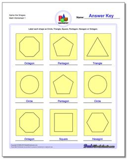 Basic Geometry Shapes Worksheet