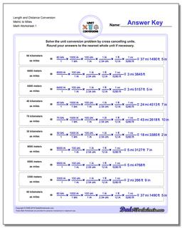 Customary and Metric