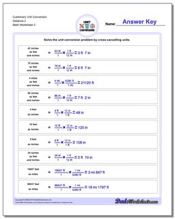 Customary Unit Conversions