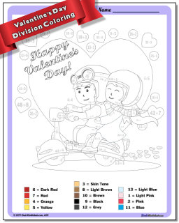 Division Worksheet Color By Number
