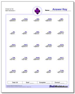 Division Worksheets