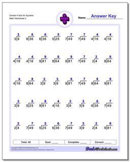 Division Worksheets