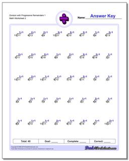 Division Worksheets