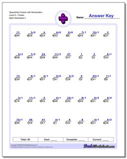 Division Worksheets