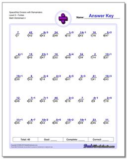 Division Worksheets