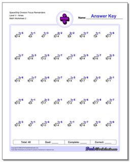 Division Worksheets