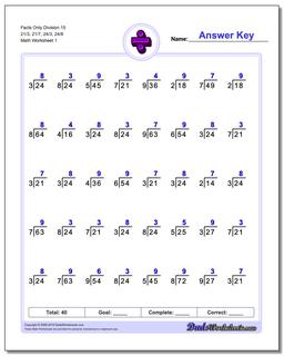 Division Worksheets