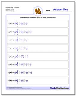 Cross Cancelling Workouts Fraction Worksheet Multiplication Worksheet