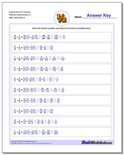 Fraction Subtraction