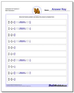 Fraction Subtraction