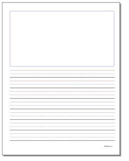 Handwriting Paper Blank Top