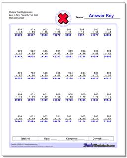 Multiplication Worksheets