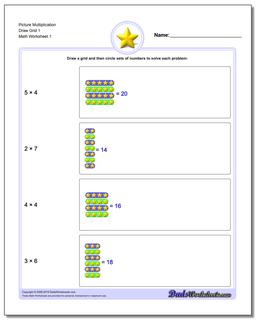 Picture Math Multiplication