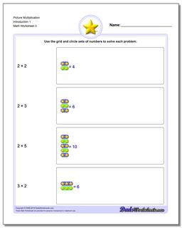 Picture Math Multiplication