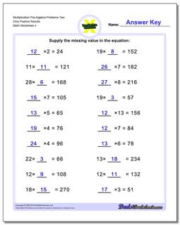 Pre-Algebra