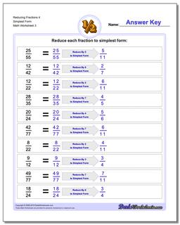 Reducing Fractions