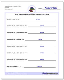 Standard, Expanded and Word Form