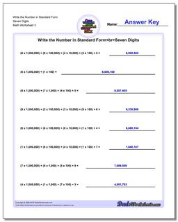 Standard, Expanded and Word Form