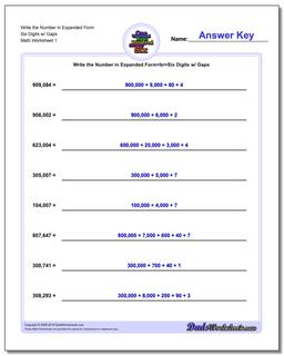 Standard, Expanded and Word Form