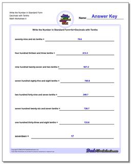 Standard, Expanded and Word Form