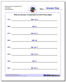 Standard, Expanded and Word Form