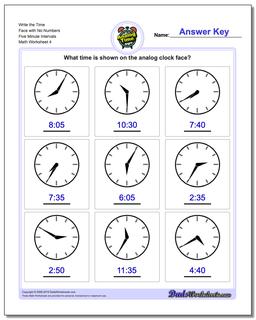Telling Analog Time